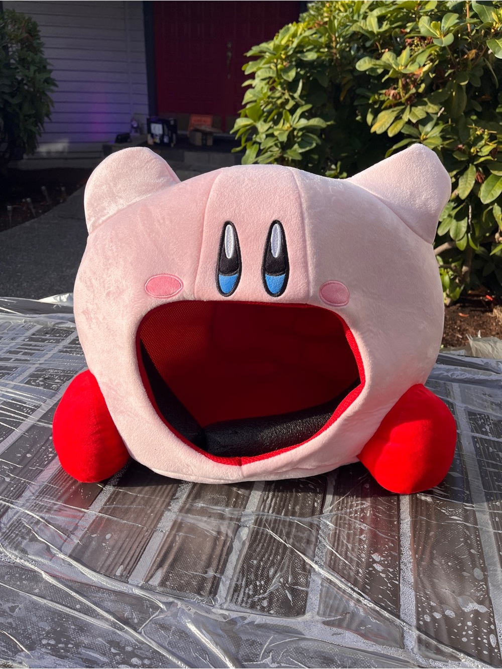 Plush Pink Kirby Small Pet Bed